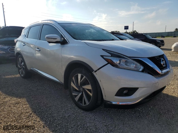 2017 Nissan Murano Platinum with VIN 5N1AZ2MG1HN115407, listed as a Copart auction lot 74136994 with 76,730 mi miles and Salvage Title. Bid and sale history available at carsss.com. Image 4.