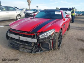 2020 Mercedes-Benz AMG GT with VIN WDDYJ7HA0LA026026, listed as a IAAI auction lot 41906118 with 56,988 mi miles. Bid and sale history available at carsss.com. Image 2.