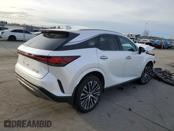 2024 Lexus RX 350h with VIN 2T2BBMCAXRC058629, listed as a Copart auction lot 45477505 with Not Provided miles and Salvage Title. Bid and sale history available at DreamBid. Image 3.