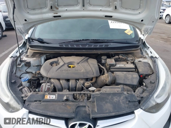 2014 Hyundai Elantra SE with VIN 5NPDH4AE1EH470964, listed as a IAAI auction lot 41916840 with 124,186 mi miles and . Bid and sale history available at DreamBid. Image 10.
