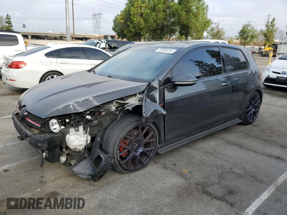 2016 Volkswagen GTI S with VIN 3VWYT7AU1GM034540, listed as a Copart auction lot 72535414 with 103,288 mi miles and Salvage Title. Bid and sale history available at DreamBid. Image 1.