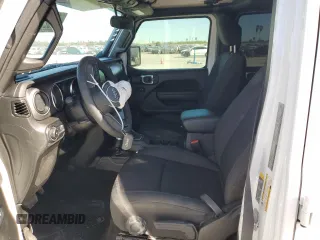 2023 Jeep Wrangler Sport S with VIN 1C4HJXDG3PW522449, listed as a Copart auction lot 41622185 with 25,436 mi miles and Salvage Title. Bid and sale history available at DreamBid. Image 7.
