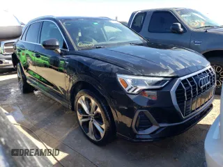 2020 Audi Q3 S line Premium Plus with VIN WA1EECF32L1069775, listed as a Copart auction lot 64753922 with 25,026 mi miles. Bid and sale history available at carsss.com. Image 1.
