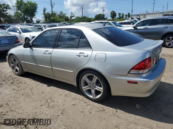 2005 Lexus IS 300 with VIN JTHBD192250100758, listed as a Copart auction lot 73828734 with Not Provided miles and Salvage Title. Bid and sale history available at DreamBid. Image 2.