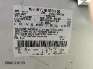 2012 Ford Explorer XLT with VIN 1FMHK8D84CGA25518, listed as a Copart auction lot 47770865 with 196,875 mi miles and Salvage Title. Bid and sale history available at DreamBid. Image 15.