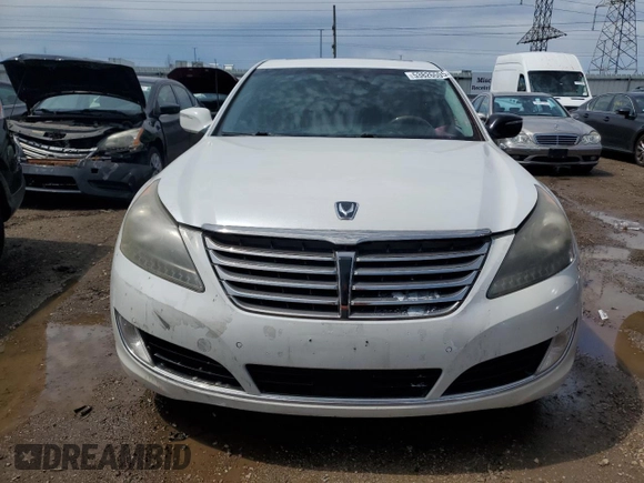 2014 Hyundai Equus Signature with VIN KMHGH4JH2EU074924, listed as a Copart auction lot 53826505 with 186,697 mi miles and Clean Title. Bid and sale history available at DreamBid. Image 5.