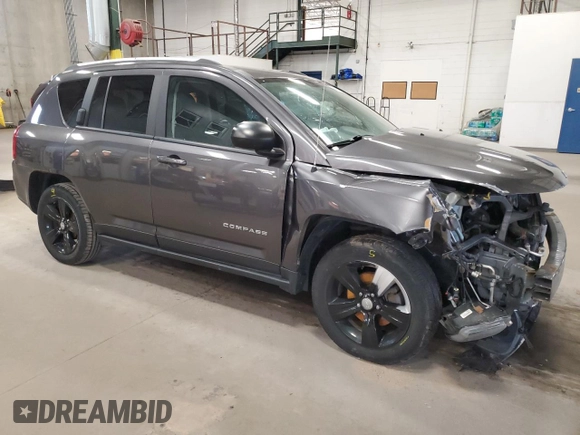 2017 Jeep Compass Sport with VIN 1C4NJCBA9HD146346, listed as a Copart auction lot 52344825 with 144,097 mi miles and Salvage Title. Bid and sale history available at DreamBid. Image 4.
