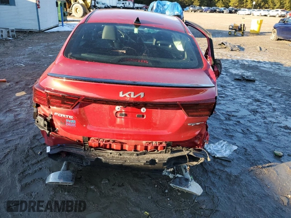 2024 Kia Forte GT with VIN 3KPF44AC8RE742018, listed as a Copart auction lot 87926895 with 8,391 mi miles and Salvage Title. Bid and sale history available at DreamBid. Image 6.