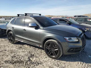 2015 Audi SQ5 Premium Plus with VIN WA1CGAFP0FA078651, listed as a Copart auction lot 75446814 with 106,646 mi miles and Salvage title. Bid and sale history available at DreamBid. Image 4.