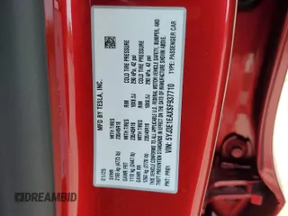 2025 Tesla Model 3 Long Range z VIN 5YJ3E1EAXSF937710, wystawiony jako Copart lot #59334705 z przebiegiem 2 666 mil mil oraz Szkoda całkowita • Salvage title. Historia ofert i sprzedaży dostępna na DreamBid. Obrazek 13.