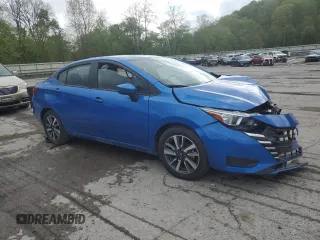 2023 Nissan Versa SV with VIN 3N1CN8EV2PL827659, listed as a Copart auction lot 55775185 with 48,024 mi miles and Salvage title. Bid and sale history available at DreamBid. Image 4.