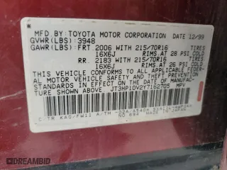 2000 Toyota RAV4 with VIN JT3HP10V2Y7162705, listed as a Copart auction lot 54268515 with 310,778 mi miles and Clean Title. Bid and sale history available at carsss.com. Image 13.