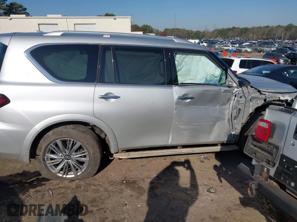 2020 Infiniti QX80 LUXE with VIN JN8AZ2NF2L9704045, listed as a IAAI auction lot 41781218 with 93,235 mi miles. Bid and sale history available at carsss.com. Image 13.