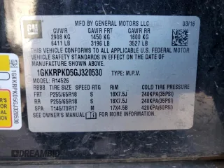 2016 GMC Acadia SLE with VIN 1GKKRPKD5GJ320530, listed as a Copart auction lot 87431424 with 235,199 mi miles and Salvage Title. Bid and sale history available at carsss.com. Image 15.