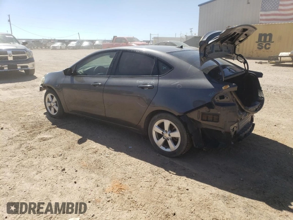 2016 Dodge Dart SXT with VIN 1C3CDFBA2GD605090, listed as a Copart auction lot 73500584 with 134,583 mi miles and Salvage Title. Bid and sale history available at carsss.com. Image 2.