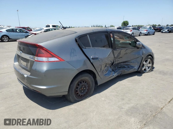 2012 Honda Insight with VIN JHMZE2H30CS003488, listed as a Copart auction lot 59016385 with Not provided miles and Salvage title. Bid and sale history available at DreamBid. Image 3.