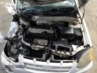 2005 Hyundai Accent GLS with VIN KMHCG35C55U346571, listed as a Copart auction lot 81104844 with 0 mi miles and Salvage Title. Bid and sale history available at carsss.com. Image 11.