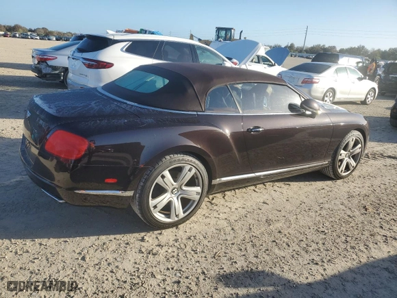 2012 Bentley Continental GT with VIN SCBGR3ZA9CC077232, listed as a Copart auction lot 78362024 with NaN miles and Non Repairable. Bid and sale history available at carsss.com. Image 3.