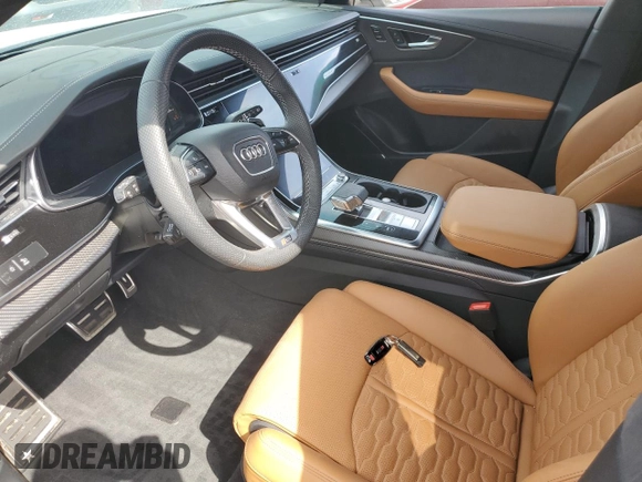 2024 Audi RS Q8 z VIN WU1ARBF19RD000254, wystawiony jako Copart lot #75186144 z przebiegiem Nie podano mil oraz Szkoda całkowita • Salvage title. Historia ofert i sprzedaży dostępna na DreamBid. Obrazek 7.