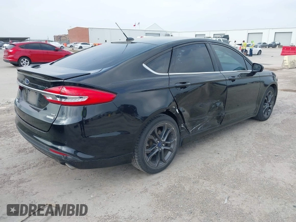 2018 Ford Fusion SE with VIN 3FA6P0HD9JR136468, listed as a IAAI auction lot 41908198 with 139,415 mi miles. Bid and sale history available at carsss.com. Image 4.