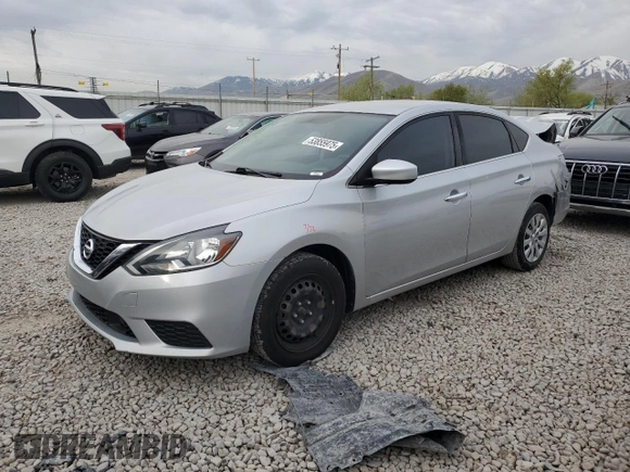 2018 Nissan Sentra S with VIN 3N1AB7AP7JY334670, listed as a Copart auction lot 53855975 with 92,235 mi miles and Salvage Title. Bid and sale history available at DreamBid. Image 1.