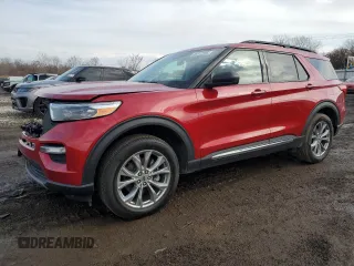 2021 Ford Explorer XLT with VIN 1FMSK8DH9MGC51416, listed as a Copart auction lot 46912555 with 34,271 mi miles and Salvage Title. Bid and sale history available at DreamBid. Image 1.