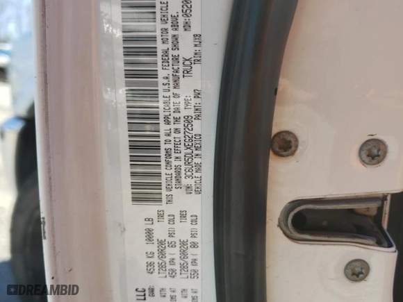 2014 Ram 2500 SLT with VIN 3C6UR5DLXEG272509, listed as a Copart auction lot 50222045 with 215,711 mi miles and Clean Title. Bid and sale history available at carsss.com. Image 12.