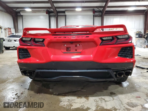 2020 Chevrolet Corvette 2LT with VIN 1G1Y72D41L5119344, listed as a Copart auction lot 55598304 with 0 mi miles and Salvage Title. Bid and sale history available at carsss.com. Image 6.