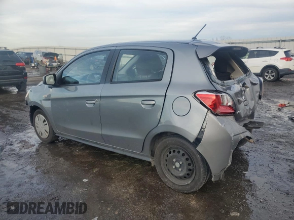 2022 Mitsubishi Mirage ES with VIN ML32AUHJXNH003347, listed as a Copart auction lot 44805205 with 48,546 mi miles and Salvage title. Bid and sale history available at DreamBid. Image 2.