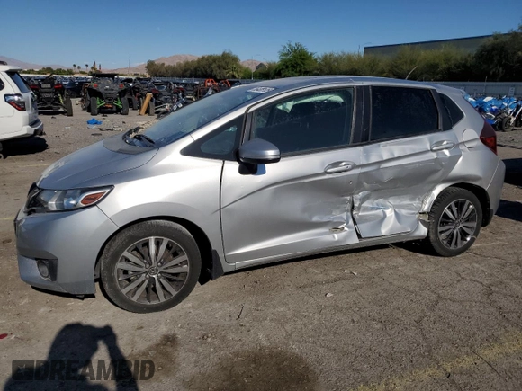 2015 Honda Fit EX-L z VIN 3HGGK5H8XFM766048, wystawiony jako Copart lot #56436135 z przebiegiem 67 587 mil mil oraz Szkoda całkowita • Salvage title. Historia ofert i sprzedaży dostępna na DreamBid. Obrazek 1.