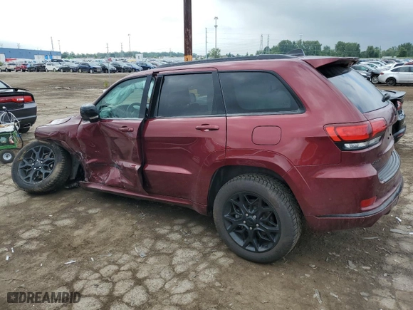 2021 Jeep Grand Cherokee Limited X with VIN 1C4RJFBTXMC786280, listed as a Copart auction lot 65828654 with 65,397 mi miles and Salvage Title. Bid and sale history available at carsss.com. Image 2.