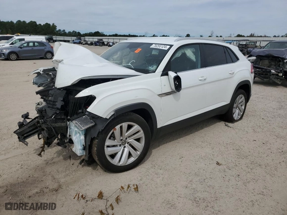 2023 Volkswagen Atlas Cross Sport 3.6L V6 SE w/Technology with VIN 1V2WE2CAXPC210463, listed as a Copart auction lot 75255124 with 30,204 mi miles and Salvage Title. Bid and sale history available at carsss.com. Image 1.