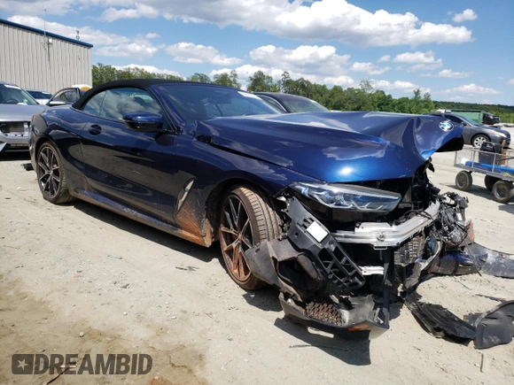 2022 BMW 8 Series 840i with VIN WBADZ2C09NCJ99129, listed as a Copart auction lot 58639014 with 26,194 mi miles and Salvage Title. Bid and sale history available at carsss.com. Image 4.