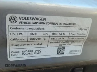 2024 Volkswagen Jetta S with VIN 3VW5M7BU6RM073190, listed as a IAAI auction lot 42844463 with 33,096 mi miles and . Bid and sale history available at DreamBid. Image 32.
