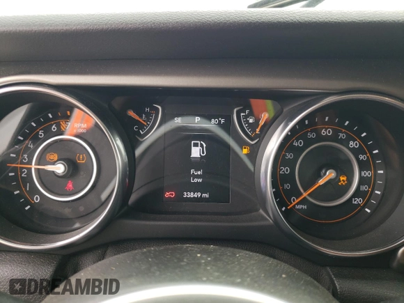 2018 Jeep Wrangler Unlimited Sport S z VIN 1C4HJXDG3JW319844, wystawiony jako Copart lot #48814314 z przebiegiem 33 849 mil mil oraz Szkoda całkowita • Salvage title. Historia ofert i sprzedaży dostępna na DreamBid. Obrazek 9.