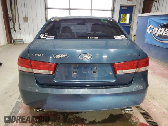 2006 Hyundai Sonata GLS with VIN 5NPEU46F86H012924, listed as a Copart auction lot 53334255 with 186,826 mi miles and Salvage Title. Bid and sale history available at DreamBid. Image 6.