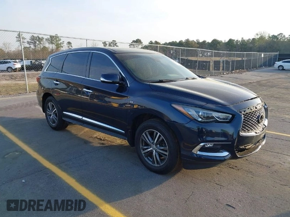 2020 Infiniti QX60 Pure with VIN 5N1DL0MN1LC501086, listed as a IAAI auction lot 41729091 with 108,329 mi miles and . Bid and sale history available at DreamBid. Image 1.