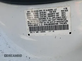 2008 Honda Odyssey LX with VIN 5FNRL38228B031608, listed as a Copart auction lot 50272275 with 178,239 mi miles and Salvage Title. Bid and sale history available at carsss.com. Image 13.