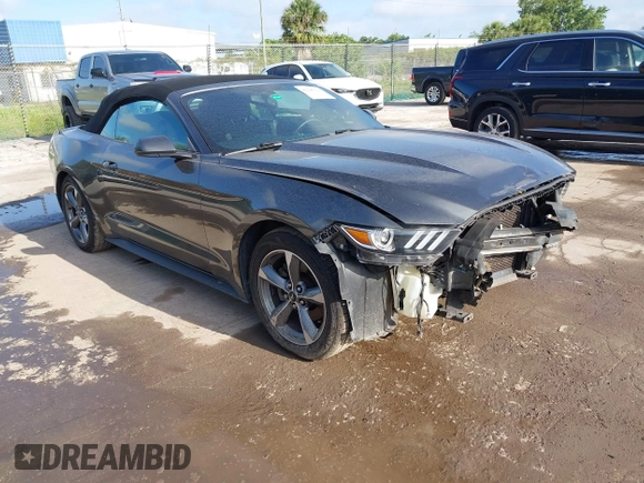 2017 Ford Mustang V6 z VIN 1FATP8EM0H5217314, wystawiony jako IAAI lot #42296116 z przebiegiem 104 845 mil mil oraz . Historia ofert i sprzedaży dostępna na DreamBid. Obrazek 1.