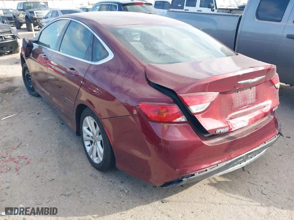 2015 Chrysler 200 Limited with VIN 1C3CCCAB5FN712817, listed as a IAAI auction lot 41239906 with 115,715 mi miles. Bid and sale history available at carsss.com. Image 3.