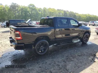 2020 Ram 1500 Big Horn with VIN 1C6SRFFT8LN117665, listed as a Copart auction lot 52289725 with 110,684 mi miles and Salvage title. Bid and sale history available at DreamBid. Image 3.
