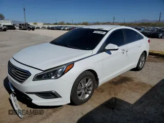 2016 Hyundai Sonata SE z VIN 5NPE24AF5GH409070, wystawiony jako Copart lot #55321955 z przebiegiem 107 648 mil mil oraz Szkoda całkowita • Salvage title. Historia ofert i sprzedaży dostępna na DreamBid. Obrazek 1.