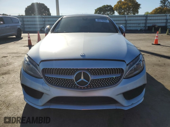 2017 Mercedes-Benz C 300 with VIN WDDWJ4JBXHF380204, listed as a Copart auction lot 48370265 with 106,863 mi miles and Clean Title. Bid and sale history available at carsss.com. Image 5.