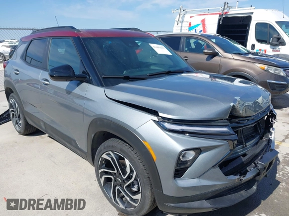 2025 Chevrolet TrailBlazer RS with VIN KL79MTSL1SB083236, listed as a IAAI auction lot 41685432 with 2,210 mi miles and . Bid and sale history available at DreamBid. Image 1.