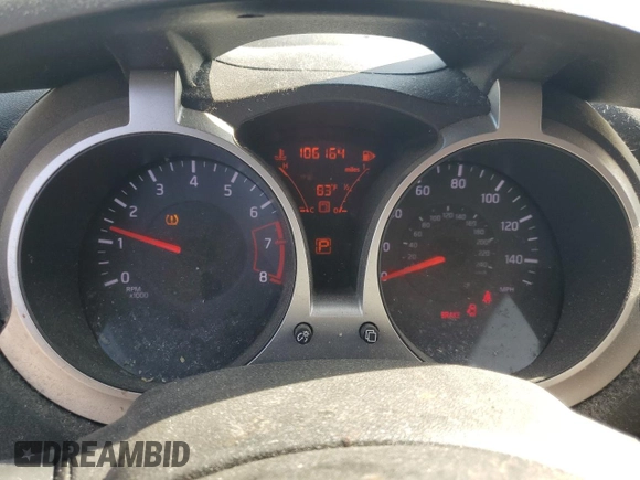 2013 Nissan Juke SV with VIN JN8AF5MR8DT215238, listed as a Copart auction lot 54095525 with 106,164 mi miles and Clean Title. Bid and sale history available at carsss.com. Image 9.