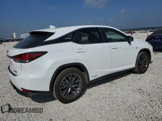 2021 Lexus RX with VIN 2T2YGMDA9MC058947, listed as a Copart auction lot 55890114 with 56,502 mi miles and Salvage Title. Bid and sale history available at carsss.com. Image 3.