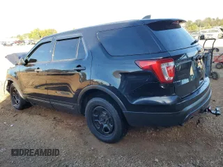 2016 Ford Utility Police Interceptor with VIN 1FM5K8AR2GGB54105, listed as a Copart auction lot 80338974 with 0 mi miles and Salvage Title. Bid and sale history available at carsss.com. Image 2.