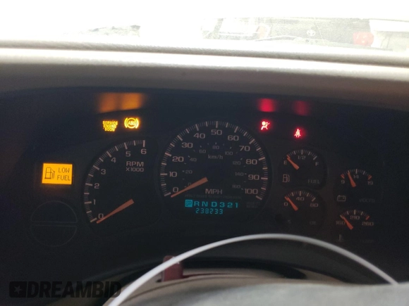 2001 Chevrolet Tahoe LT z VIN 1GNEK13T91R189425, wystawiony jako Copart lot #65714474 z przebiegiem 238 233 mil mil oraz Nie do naprawy • Non repairable. Historia ofert i sprzedaży dostępna na DreamBid. Obrazek 9.
