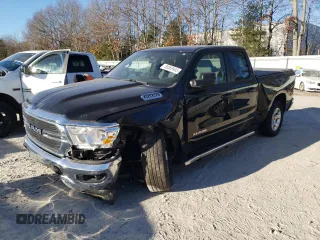2021 Ram 1500 Big Horn with VIN 1C6RRFBG0MN556173, listed as a Copart auction lot 88068945 with 74,374 mi miles and Salvage Title. Bid and sale history available at carsss.com. Image 1.