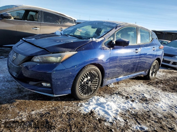 2025 Nissan LEAF SV Plus with VIN 1N4CZ1CV8SC559142, listed as a Copart auction lot 89408495 with 2,213 mi miles and Salvage Title. Bid and sale history available at carsss.com. Image 1.